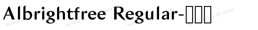 Albrightfree Regular字体转换 Albrightfree Regular字体转换